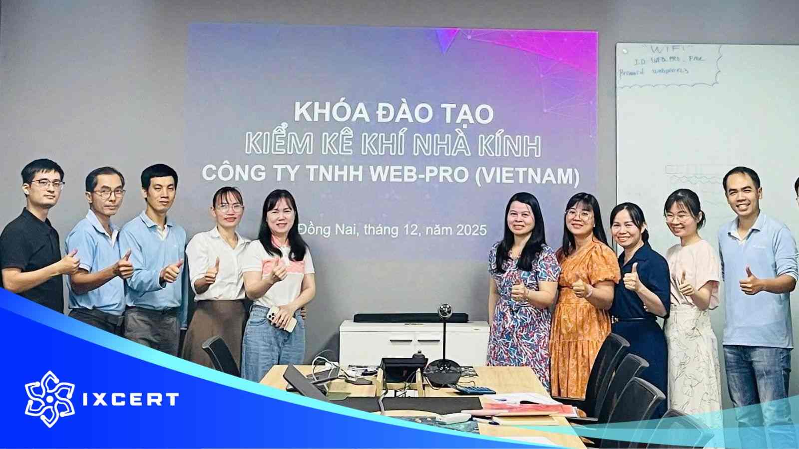 IXCERT đào tạo kiểm kê khí nhà kính ISO 14064-1 tại Web Pro Việt Nam