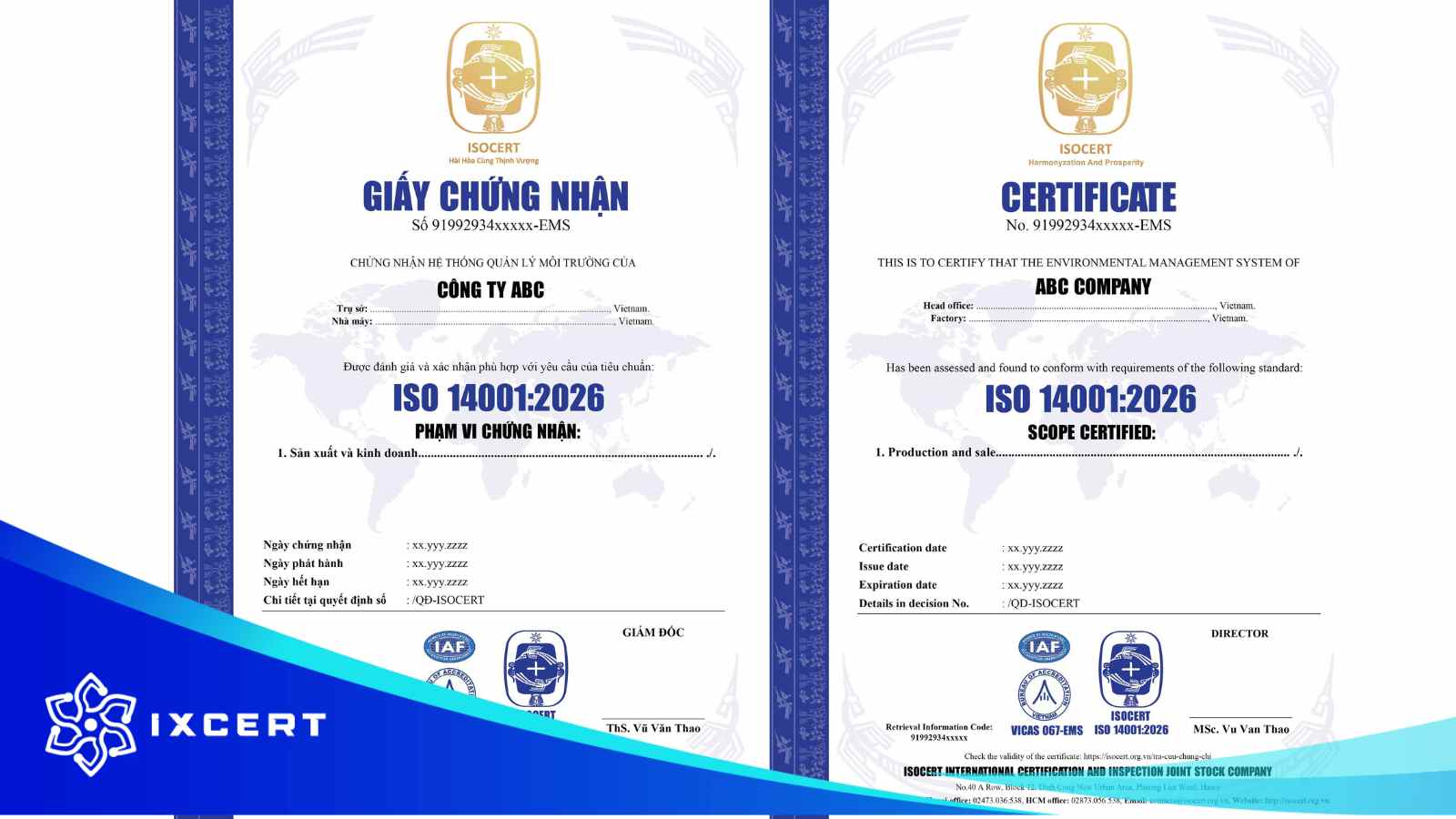 Chứng nhận ISO 14001:2026 - Hệ thống quản lý môi trường