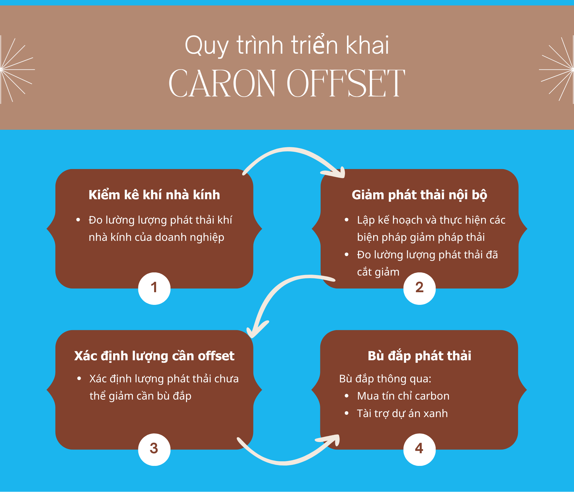 Quy trình triển khai carbon offset