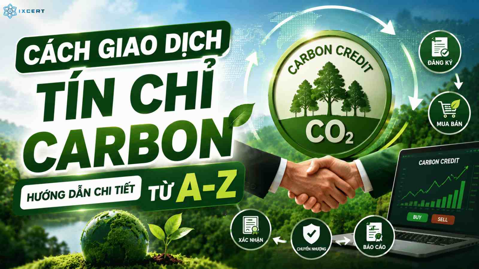 Cách giao dịch tín chỉ carbon: Hướng dẫn chi tiết từ A-Z