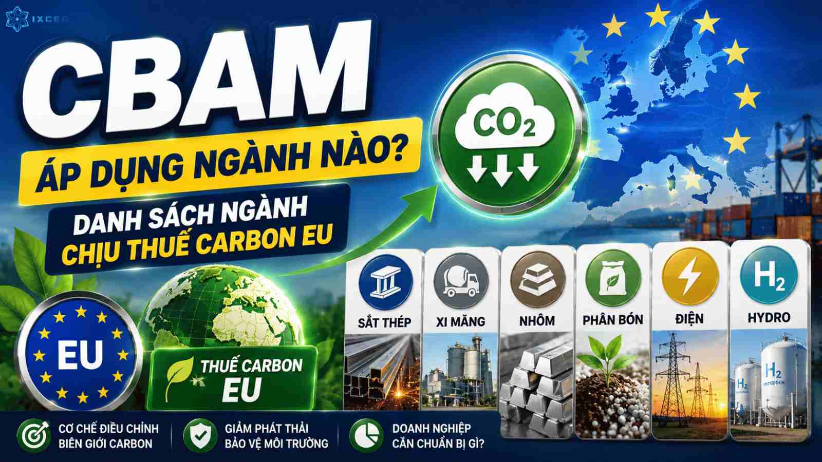 CBAM áp dụng ngành nào? Danh sách ngành chịu thuế carbon EU