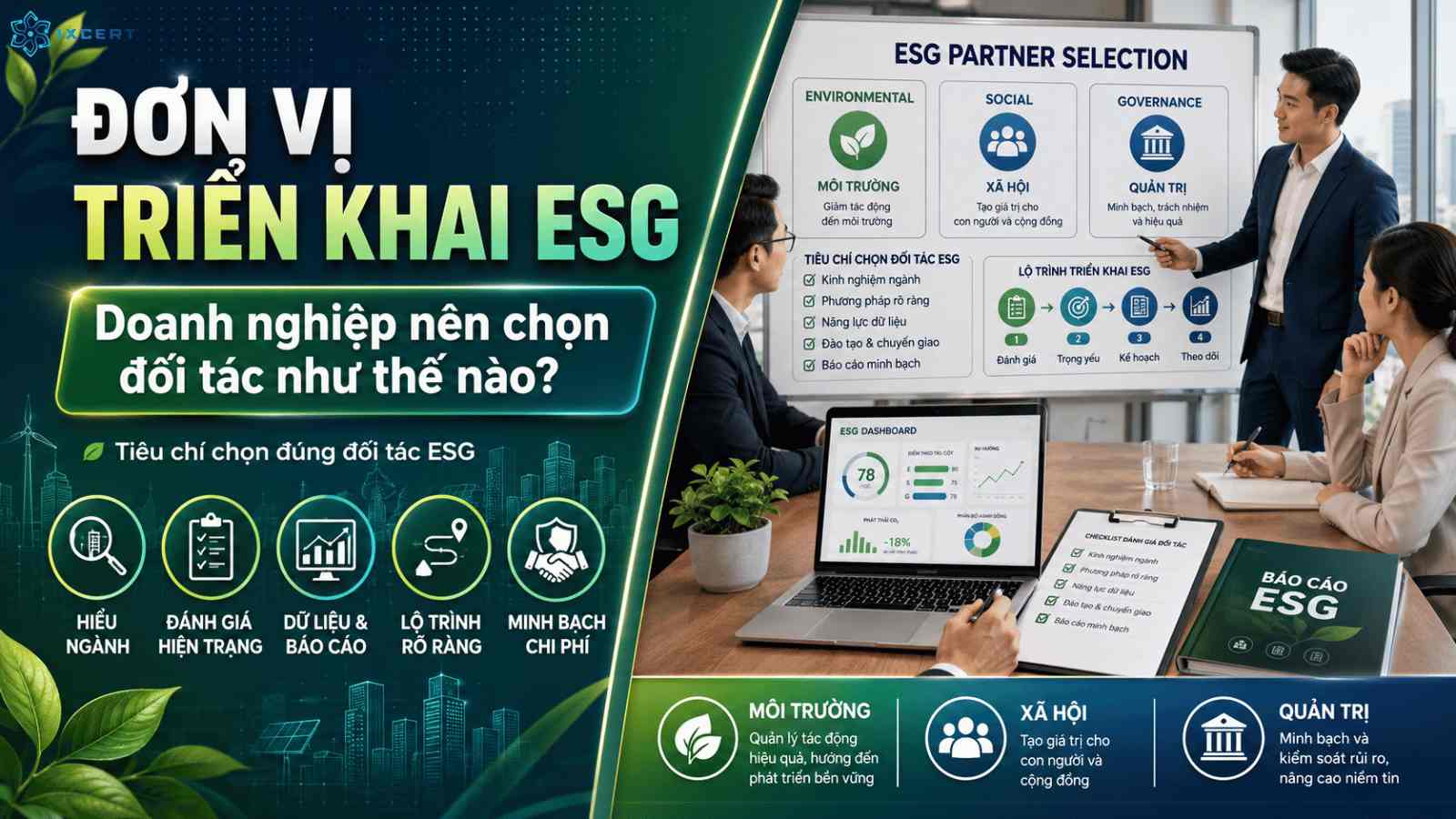 Đơn vị triển khai ESG: Doanh nghiệp nên chọn đối tác như thế nào?
